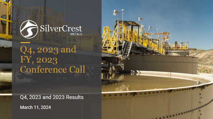 SilverCrest Third Quarter 2023 Results Webcast